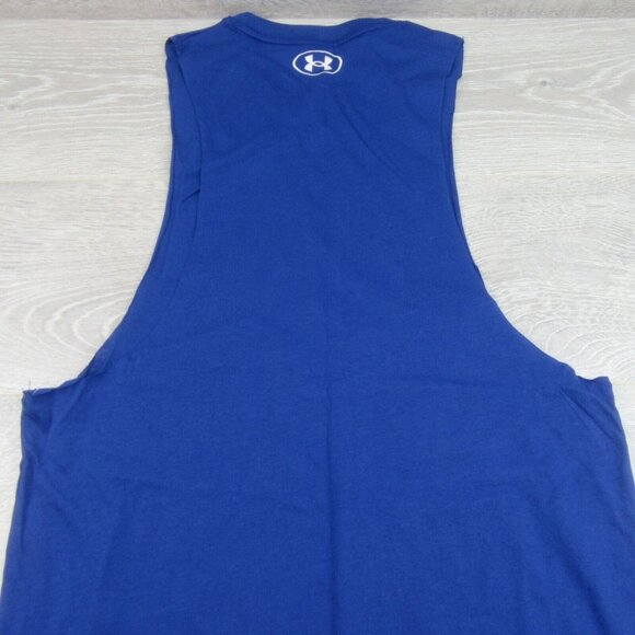 Under Armour Project Rock Iron Paradise Tank Top Mens Size XL Royal Blue NEW - Picture 6 of 9